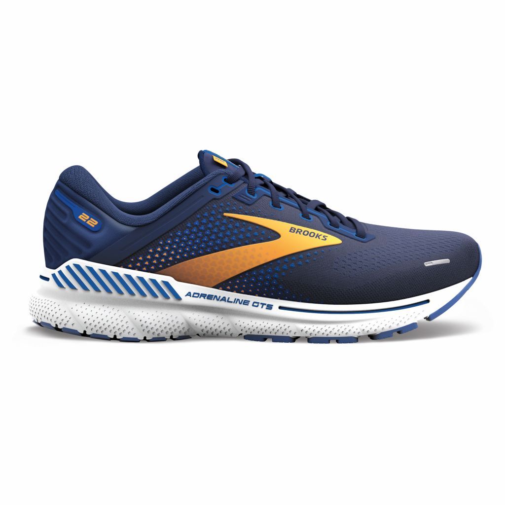 Brooks Adrenaline GTS 22 Herren Laufschuhe peacoat / orange / white