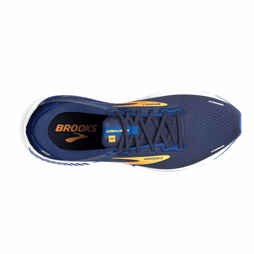 Brooks Adrenaline GTS 22 Herren Laufschuhe peacoat / orange / white