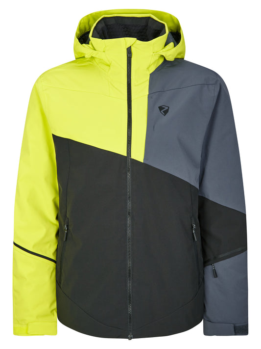 Ziener Timpa Man Ski Jacket black bitter lemon - Herren Skijacke