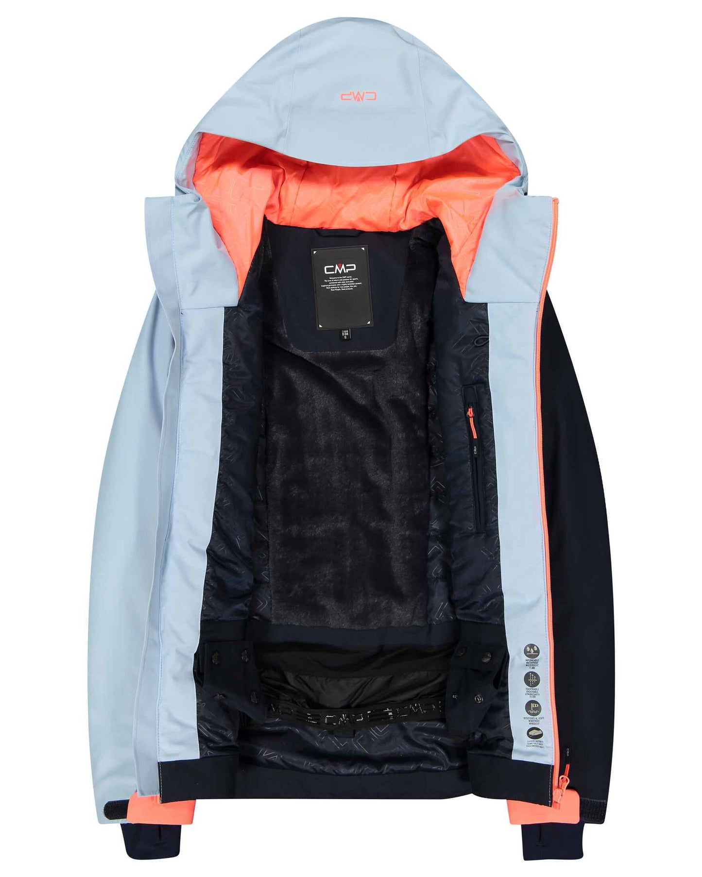 CMP Damen Skijacke dunkelblau/hellblau