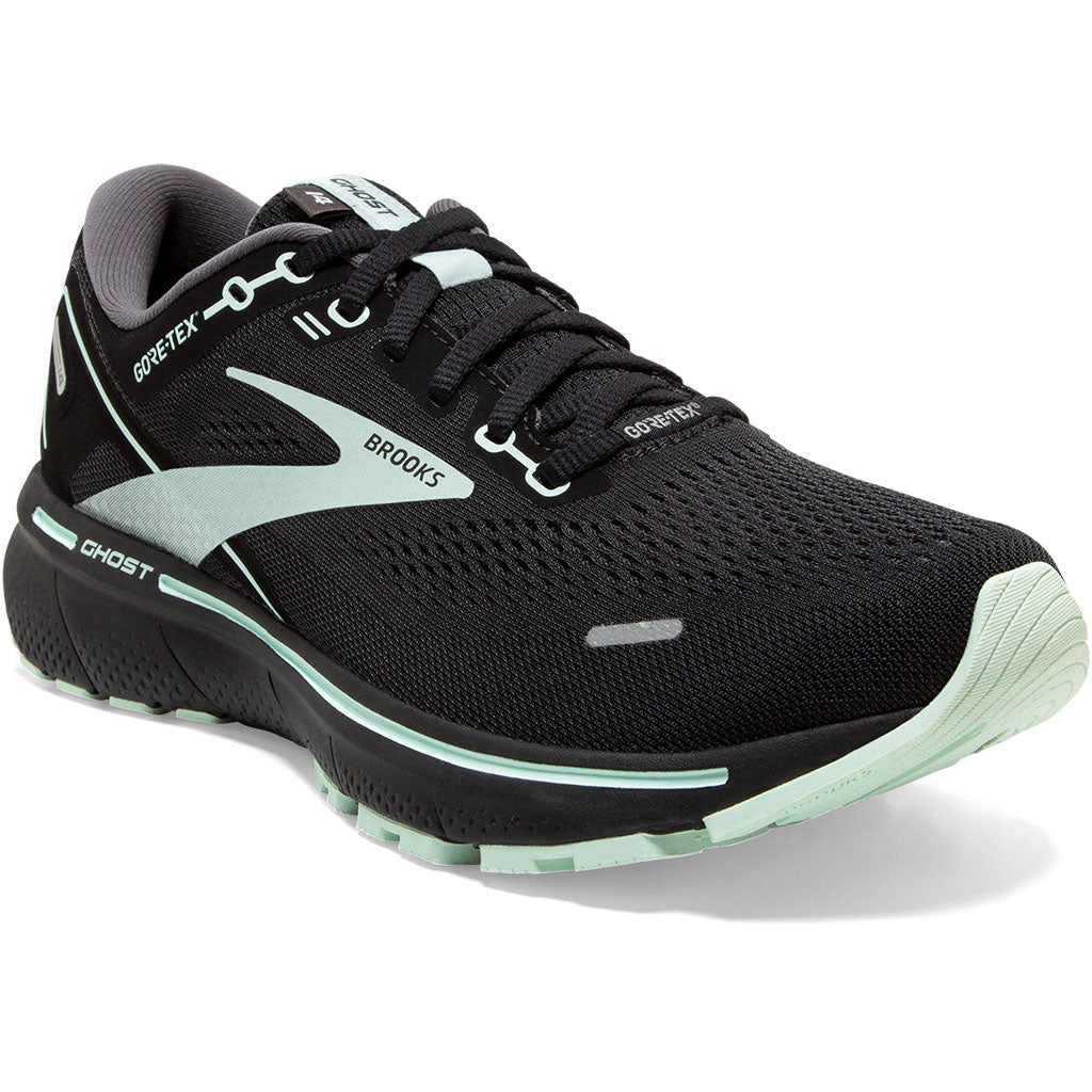 Brooks Ghost 14 GTX Damen - Laufschuhe black / blackened pearl / aquaglass