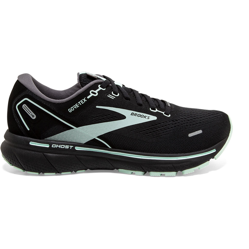 Brooks Ghost 14 GTX Damen - Laufschuhe black / blackened pearl / aquaglass