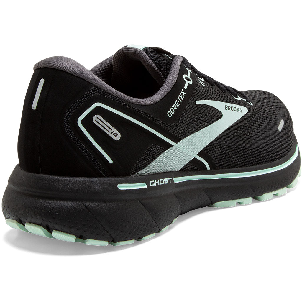 Brooks Ghost 14 GTX Damen - Laufschuhe black / blackened pearl / aquaglass