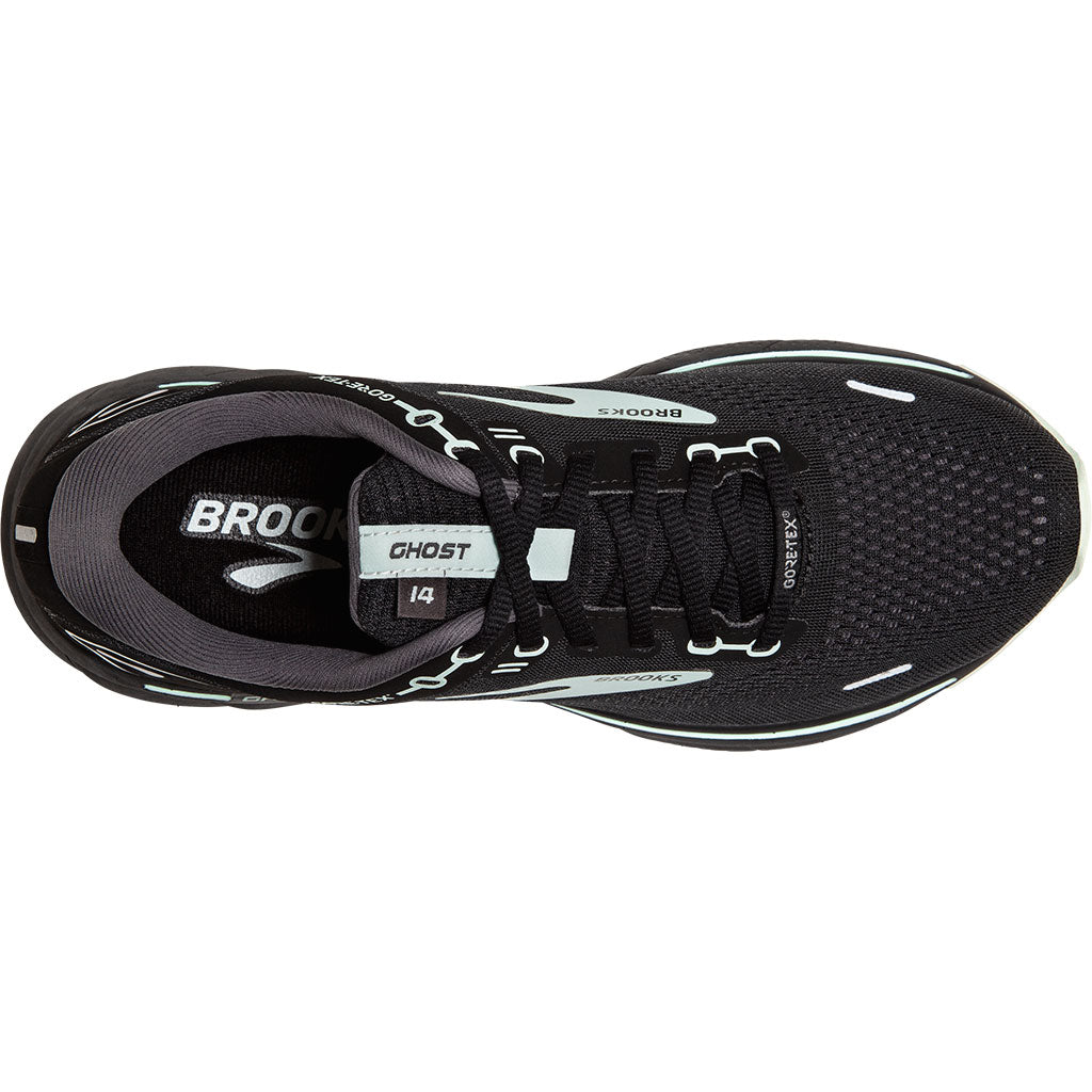 Brooks Ghost 14 GTX Damen - Laufschuhe black / blackened pearl / aquaglass