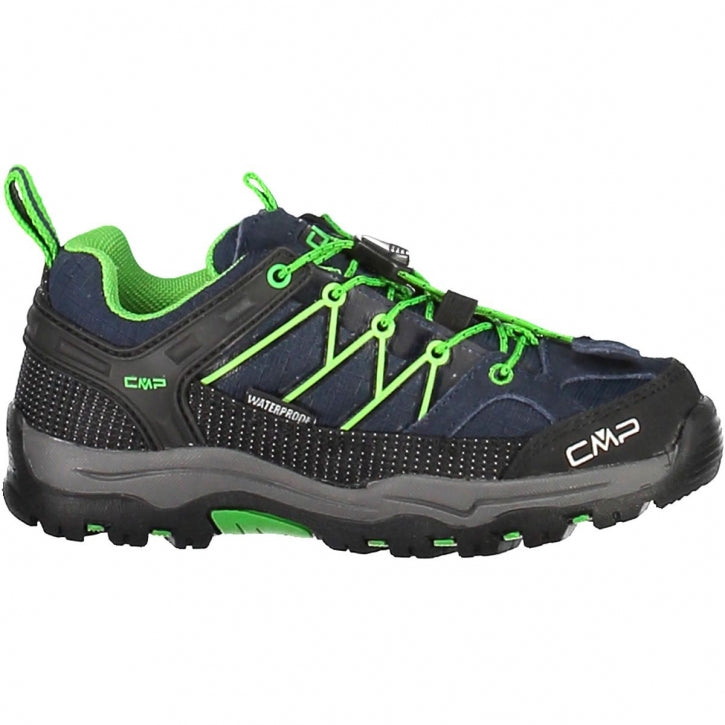 CMP Kids Rigel low WP - Kinder Outdoorschuhe black blue gecko