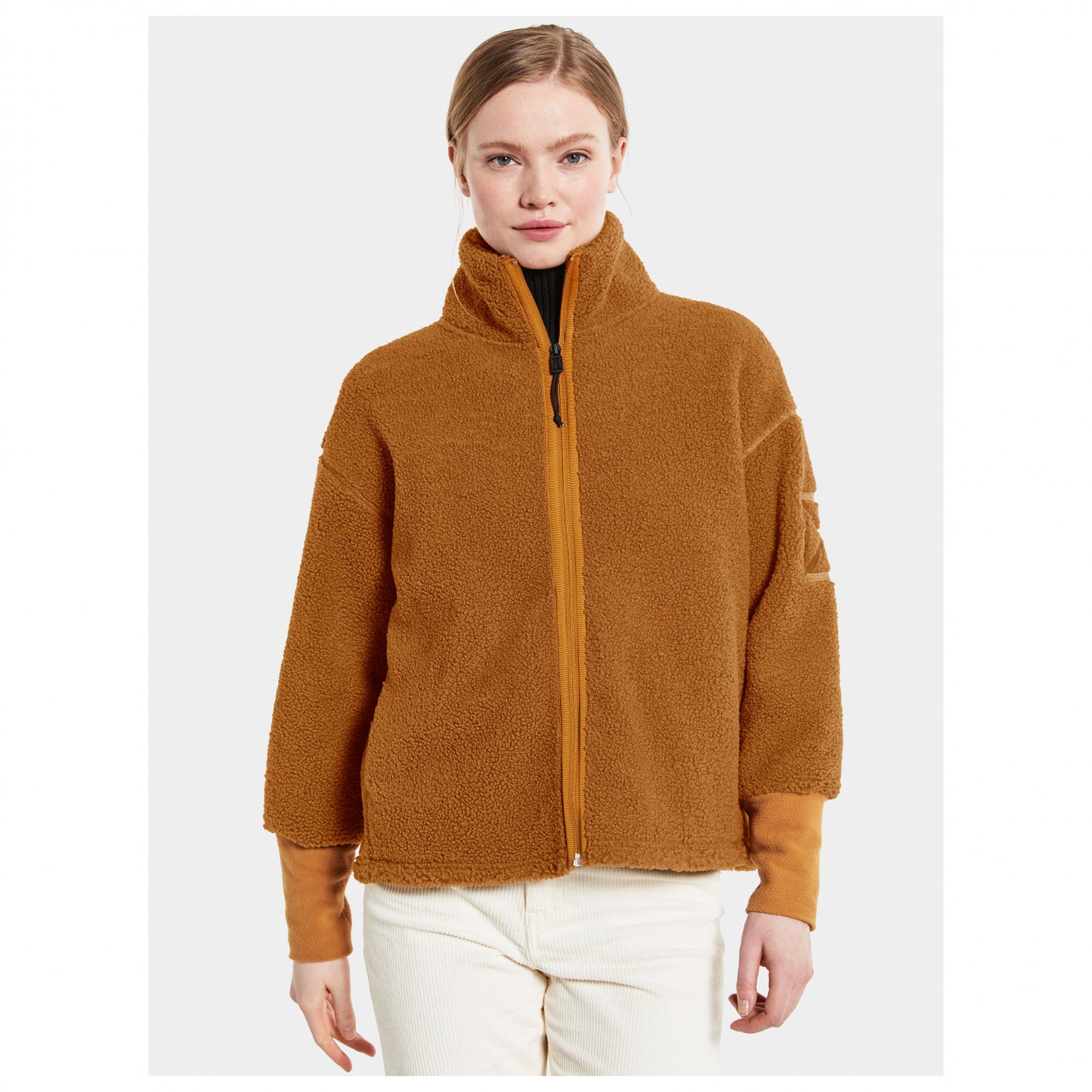 Didriksons Mella WNS FZ Damen Fleecejacke white foam