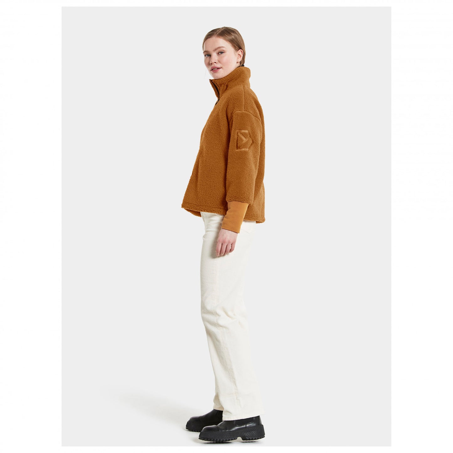 Didriksons Mella WNS FZ Damen Fleecejacke white foam