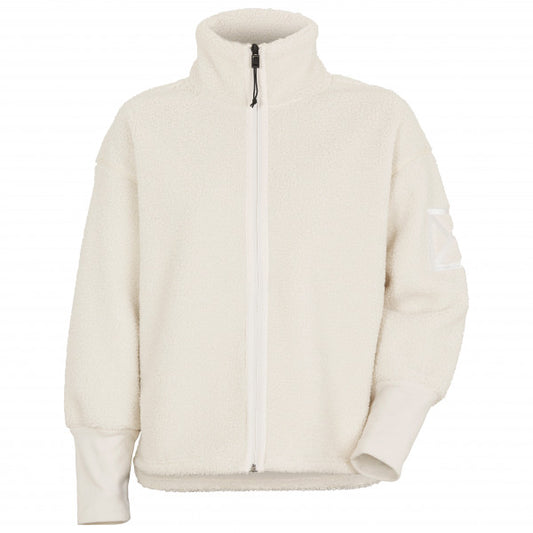 Didriksons Mella WNS FZ Damen Fleecejacke white foam